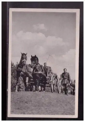 [Propagandapostkarte] Dt- Reich (023996) Propagandakarte Unsere Wehrmacht Infanterie auf dem Vormarsch, gelaufen. 
