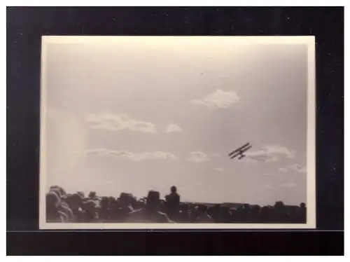 Dt- Reich (024014) Foto Flugzeug Doppeldecker , 8,7 x 6,1 cm groß