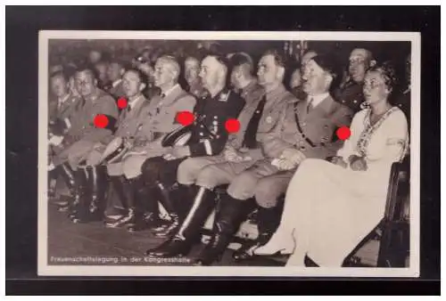 [Propagandapostkarte] Dt- Reich (024054) Propagandakarte Reichsparteitag Nürnberg1935, Hoffmannkarte, Frauenschaftstagung in der Kongesshalle. 