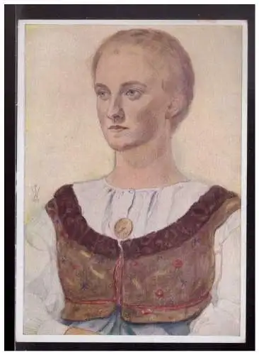 [Propagandapostkarte] Dt.- Reich (024098) Propagandakarte VDA W.Willrich Blutadel in aller Welt, Steirische Bauertochter, ungebraucht. 