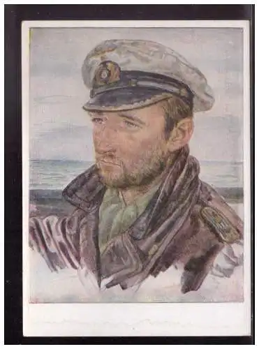[Propagandapostkarte] Dt.- Reich (024100) Propagandakarte VDA W.Willrich Unsere U-Boot Waffe Kapitänleutnant Frauenheim, ungebraucht. 