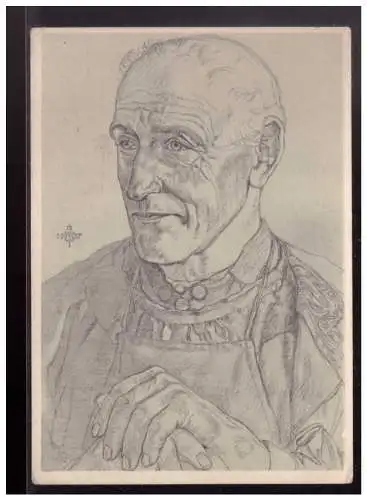 [Propagandapostkarte] Dt.- Reich (024101) Propagandakarte VDA W.Willrich Blutadel in aller Welt, Altbauer aus dem Ries (Bayern), ungebraucht. 