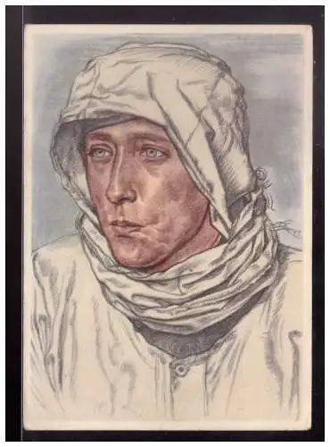 [Propagandapostkarte] Dt.- Reich (024102) Propagandakarte VDA W.Willrich Ein bewährter Spähtruppführer im Westwallvorfeld, ungebraucht. 