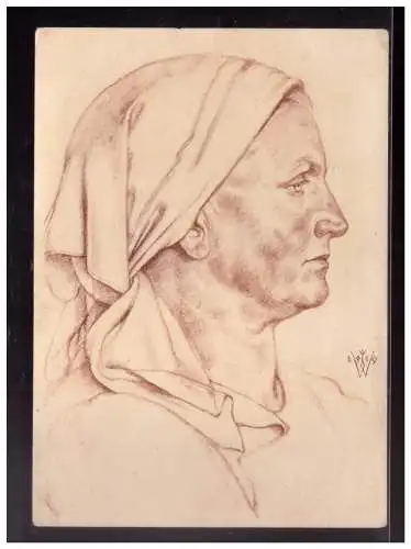 [Propagandapostkarte] Dt.- Reich (024104) Propagandakarte VDA W,Willrich Deutscher Blutadel in aller Welt, Försterfrau , ungebraucht. 