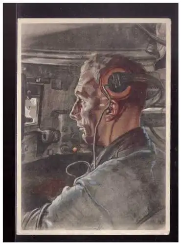 [Propagandapostkarte] Dt.- Reich (024112) Propagandakarte VDA W,Willrich Der Panzerfahrer, gelaufen mit Fp 29.6.1941. 