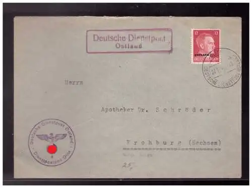 Deutsches Reich  Rundstempel (Datum und/oder Ort klar)