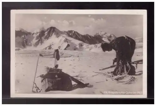 [Propagandapostkarte] Dt- Reich (024158) Propaganda AK Gebirgsjäger Kaukasus, PK Kriegsberichter Schneider, ungebraucht. 