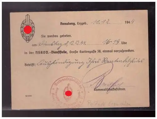 Deutsches Reich  Rundstempel (Datum und/oder Ort klar)