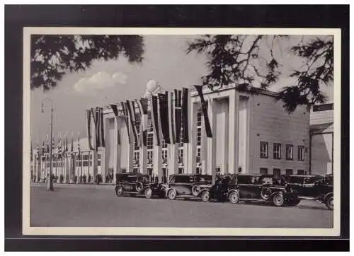 [Echtfotokarte schwarz/weiß] Dt- Reich (024176) Propaganda AK Wiener Messe, Südhalle der technischen Messe, blanco SST 13.3.1941. 