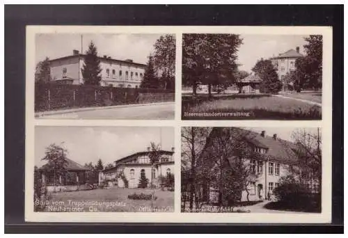 [Propagandapostkarte] DT- Reich (024184) Propaganda AK Mehrfelderkarte Truppenübungsplatz Neuhammer, gelaufen 18.5.1933!!. 