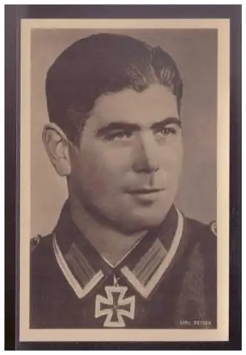 [Propagandapostkarte] Dt- Reich (024506) Propaganda Ritterkreuzträger Uffz Reiser, ungebraucht, Hoffmannkarte R 41. 