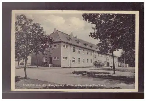 [Propagandapostkarte] Dt- Reich (024529) Propagandakarte Truppenübungsplatz Königsbrück i. Sa. Neues Lager barr. 16, gelaufen 1938. 