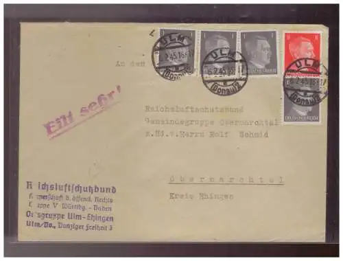 Deutsches Reich  Rundstempel (Datum und/oder Ort klar)