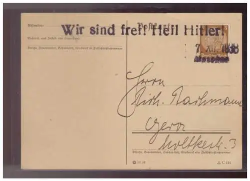 Bes. 2. Wk. Böhmen/M.  Rundstempel (Datum und/oder Ort klar)