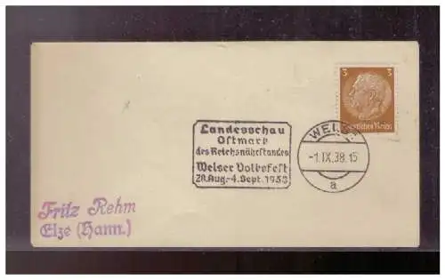 Deutsches Reich  Rundstempel (Datum und/oder Ort klar)