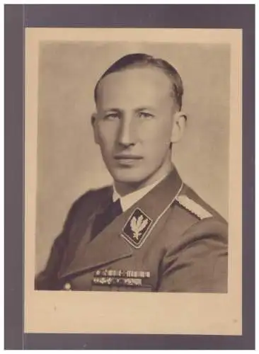 [Propagandapostkarte] DT- Reich (W00300) Propagandakarte Reinhard Heydrich Deutscher SS-Führer und General der Polizei, ungebraucht. 