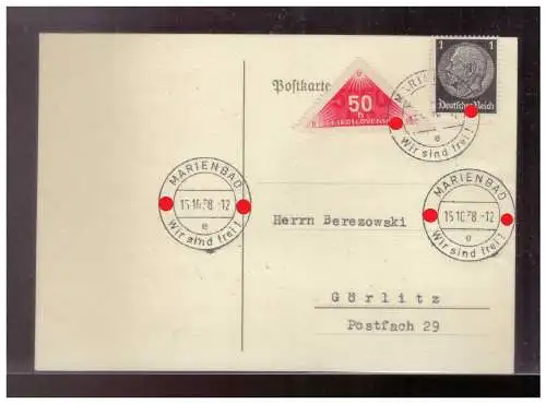 Bes. 2. Wk. Böhmen/M.  Rundstempel (Datum und/oder Ort klar)