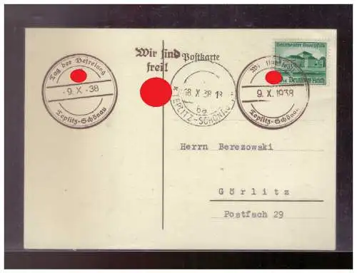 Bes. 2. Wk. Böhmen/M.  Rundstempel (Datum und/oder Ort klar)