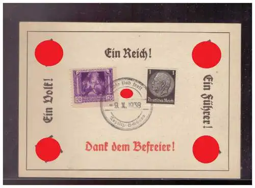 Bes. 2. Wk. Böhmen/M.  Rundstempel (Datum und/oder Ort klar)