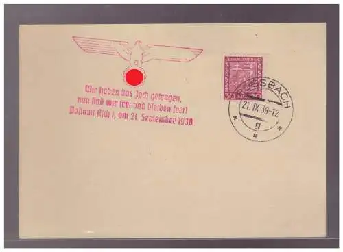 Bes. 2. Wk. Böhmen/M.  Rundstempel (Datum und/oder Ort klar)