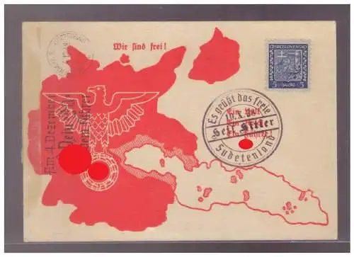 Bes. 2. Wk. Böhmen/M.  Rundstempel (Datum und/oder Ort klar)