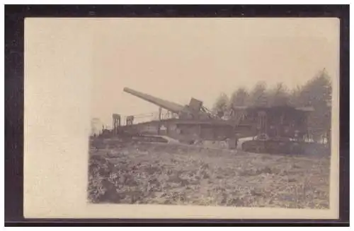 [Propagandapostkarte] Dt- Reich (024593) Propaganda Fotokarte V28 cm S.K. L/40 „Bruno“-Eisenbahngeschütz, ungebraucht. 