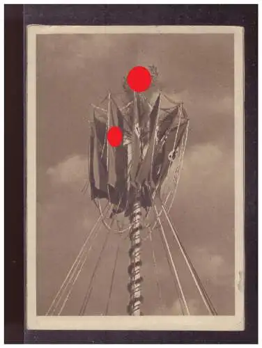 [Propagandapostkarte] Dt- Reich (024597) Propagandakarte Berliner Maibaum, gelaufen mit TsT Darmstadt. 