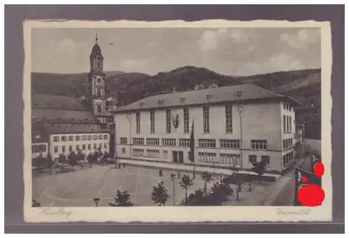 [Propagandapostkarte] AK (024627) Propaganda Heidelberg Universität, gelaufen unter HKZ Fahnen, mit Postwerbestempel Reichsfestspiele 1938. 