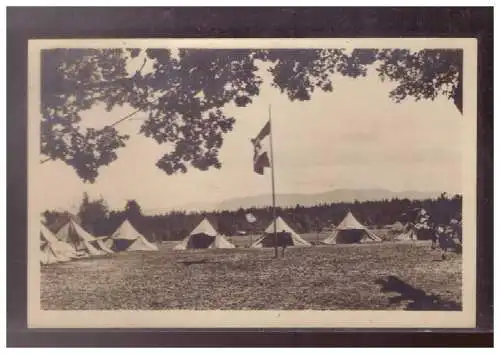 [Propagandapostkarte] Dt- Reich (024654) Propagandakarte Hochlager der HJ (Hitlerjugend) Führerlager bei Königsdorf, geklaufen mit SST. 