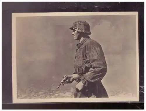 [Propagandapostkarte] Dt- Reich (024750) Propagandakarte Unsere Waffer SS, Straßenkampf, ungebraucht. 