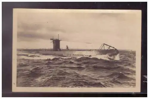 [Propagandapostkarte] Dt- Reich (024753) Propagandakarte Marine Unterseeboot, ungebraucht RS Beschriftung U59. 