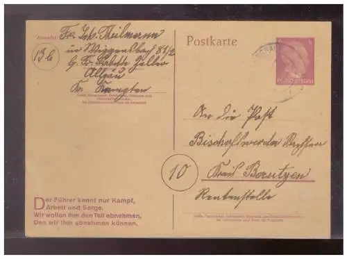 Deutsches Reich  Rundstempel (Datum und/oder Ort klar)