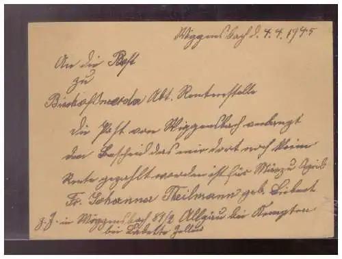 Deutsches Reich  Rundstempel (Datum und/oder Ort klar)