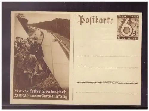 [Propagandapostkarte] Dt- Reich (024778) Ganzsache P263 mit RS privaten WHW Zudruck von Lindenberg, ungebraucht. 