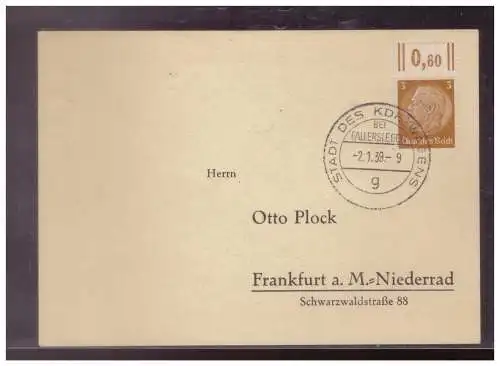 Deutsches Reich  Rundstempel (Datum und/oder Ort klar)