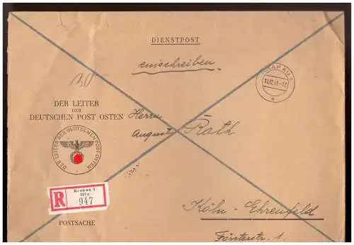 Deutsches Reich  Rundstempel (Datum und/oder Ort klar)