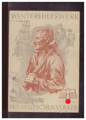 Dt- Reich (024886) Propaganda WHW Türblatt Des Deutschen Volkes, Winterhilfswerk, Februar 1938/ 1939