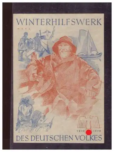 Dt- Reich (024889) Propaganda WHW Türblatt Des Deutschen Volkes, Winterhilfswerk, März 1938/ 1939