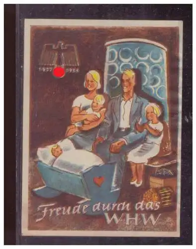 Dt- Reich (024902) Propaganda WHW Türblatt Des Deutschen Volkes, Freude durch das WHW, 1937/ 1938