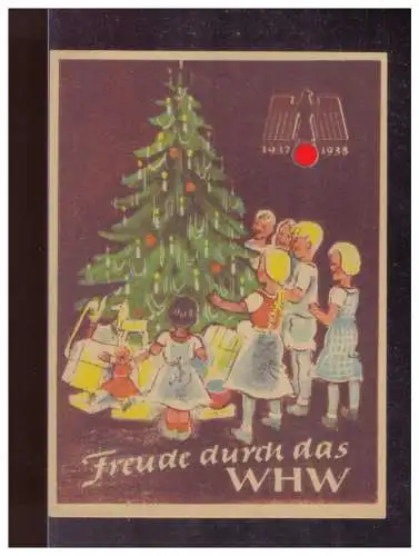 Dt- Reich (024903) Propaganda WHW Türblatt Des Deutschen Volkes, Freude durch das WHW, 1937/ 1938