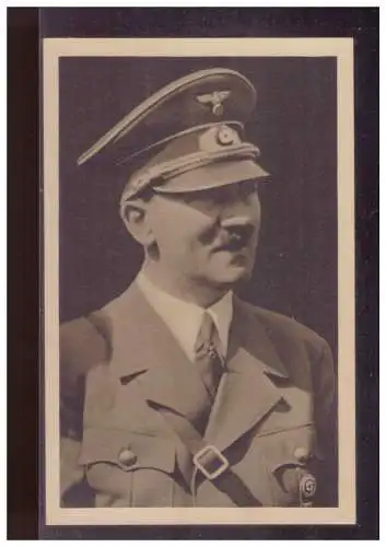 [Propagandapostkarte] Dt- Reich (024905) Propagandakarte A. Hitler , der Führer, blanco mit SST Nürnberg Reichsparteitag der NSDAP 10.9.1938. 