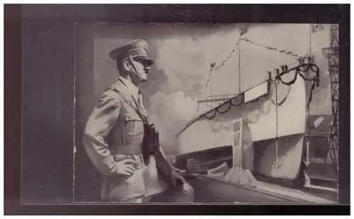 [Propagandapostkarte] Dt- Reich (024910) Propagandakarte Adolf Hitler Stapellauf Panzerkreuzer Bremen, ungebraucht. 