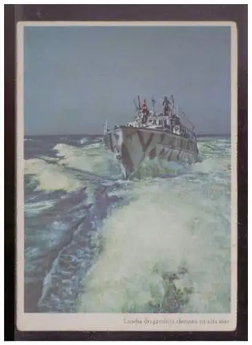 [Propagandapostkarte] Dt- Reich (024929) Propagandakarte Reichenbach Minensuchboot, ungebraucht. 