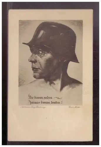 [Propagandapostkarte] Dt- Reich (024937) Propagandakarte der Deutsche Soldat, Die davon reden, Immer daran Denken, ungebraucht. 