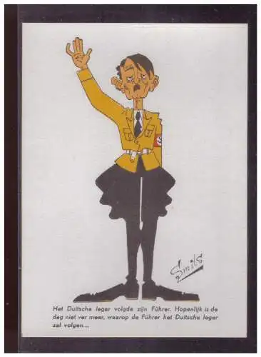 [Propagandapostkarte] Dt- Reich (024973) Propagandakarte Smits Der deutsche Jäger folgte seinem Führer; hoffentlich ist der Tag, ungebraucht. 
