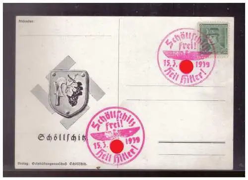 Bes. 2. Wk. Böhmen/M.  Rundstempel (Datum und/oder Ort klar)