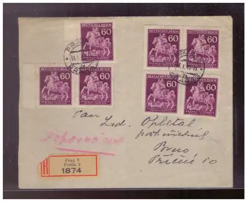 Bes. 2. Wk. Böhmen/M.  Rundstempel (Datum und/oder Ort klar)
