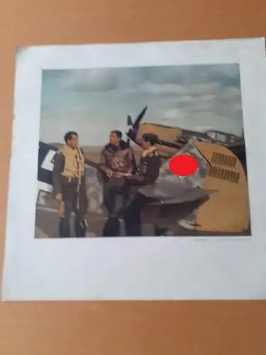 Dt.- Reich (021127) Propagandabild Jagtflieger an der Messerschmitt Me 109, JUNKERS-WANDKALENDER 1941