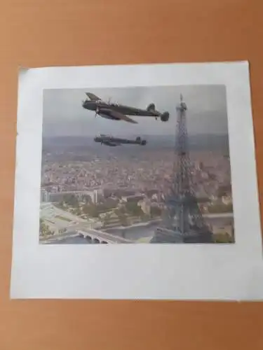 Dt.- Reich (021128) Propagandabild Messerschmitt Me 110 über Paris, JUNKERS-WANDKALENDER 1941