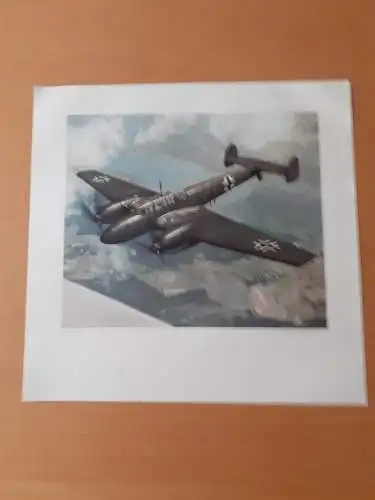 Dt.- Reich (021140) Propagandabild Zerstörer Messerschmitt Me 110, JUNKERS-WANDKALENDER 1941